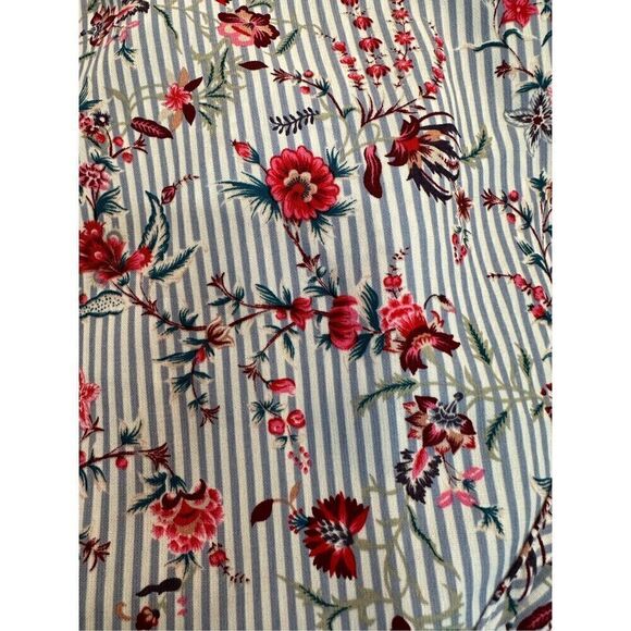 Daytrip women’s blue white floral print spaghetti strap top size Large #32-1169 - Picture 6 of 6